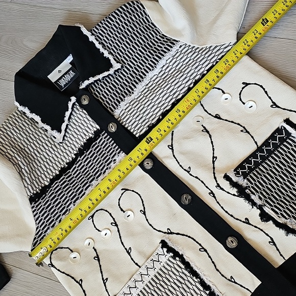 Vintage Yak Magik Silk Boho Art To Wear Jacket Embroidered Applique, Med - Picture 8 of 17